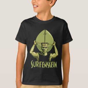 Surfendes Halloween Frankenstein T-Shirt