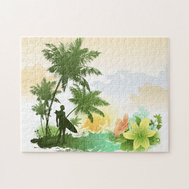 Surfendes Puzzlespiel 6 Puzzle (Horizontal)
