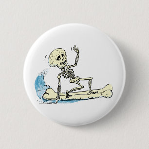 surfendes Skelett Button