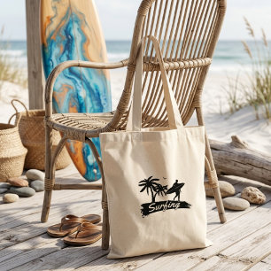 Surfer-Abenteuer-Tasche - tropische Palme Tragetasche