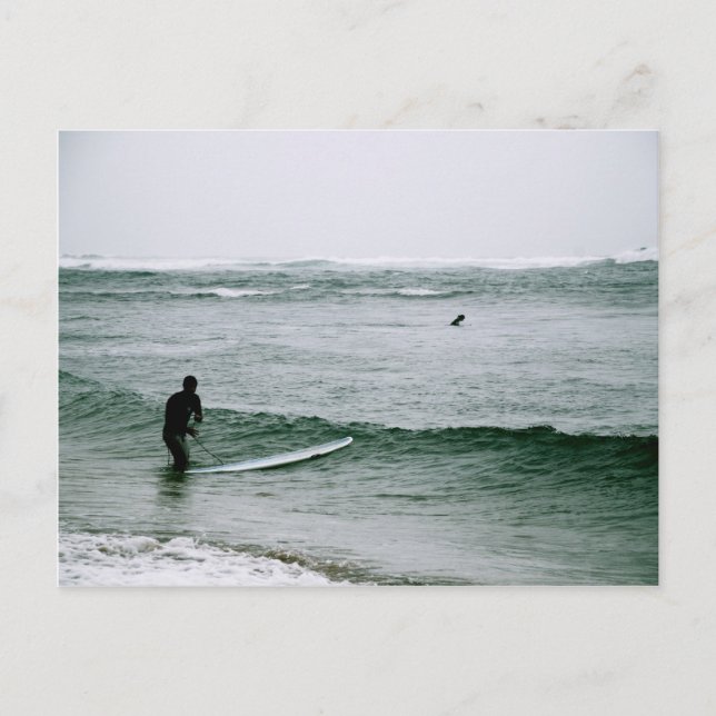 Surfer an der Nordküste Postkarte (Vorderseite)