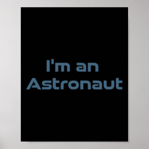 Surfer Astronaut Retro Weltraumwelle Lustig Kosmis Poster