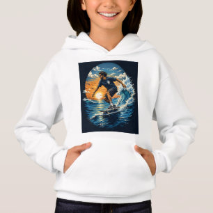 Surfer auf den Wellen  Hoodie