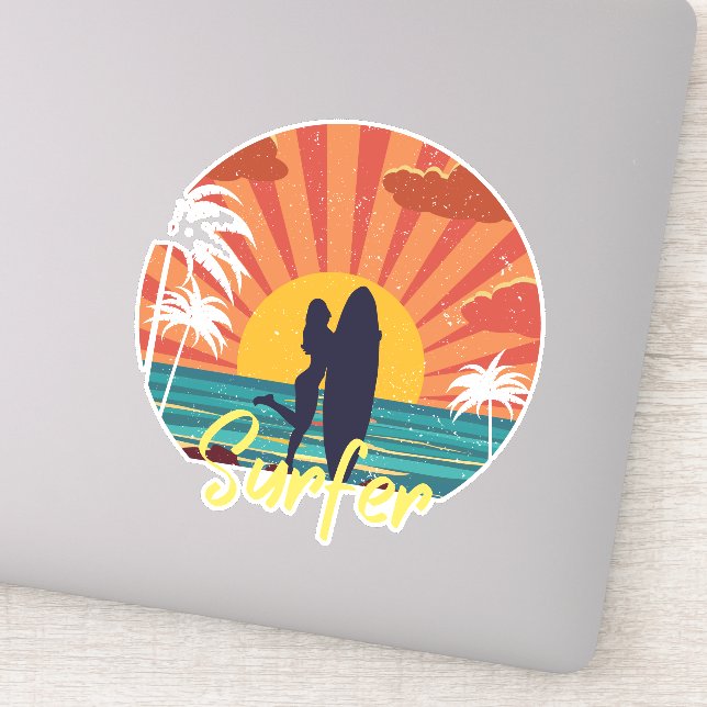 Surfer Aufkleber (Detail)