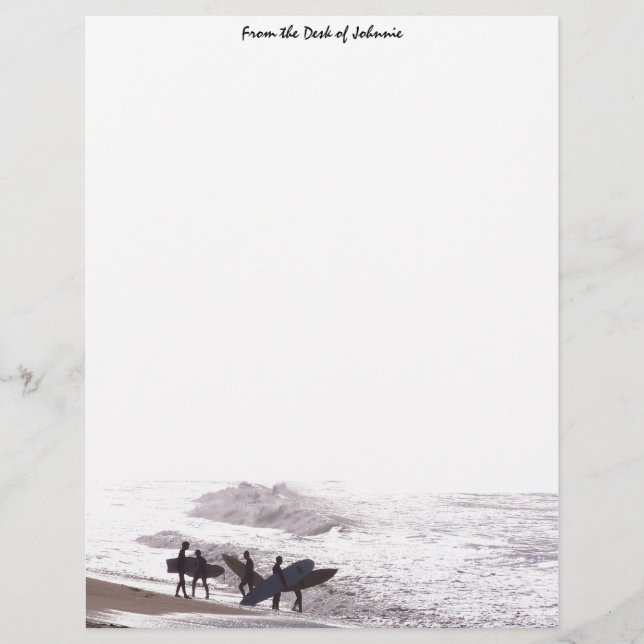 Surfer Beach Personalisiert Letterhead (Vorderseite)