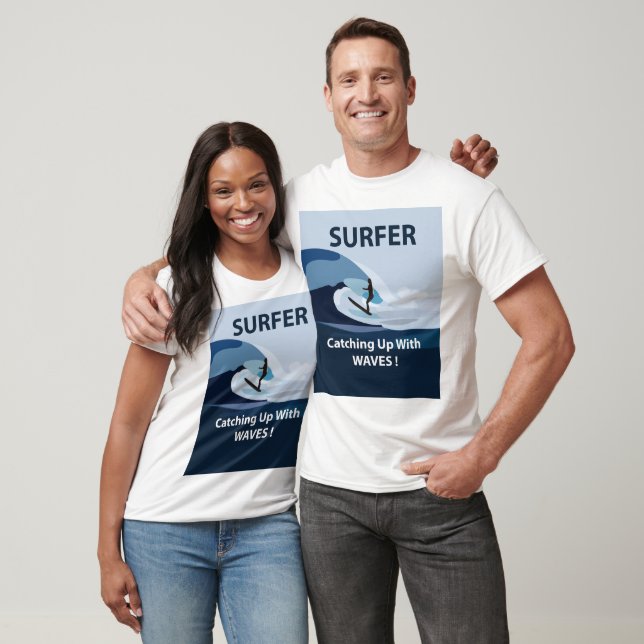 Surfer Beach Surfen T-Shirt (Unisex)
