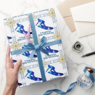 Surfer Birthday Geschenkpapier