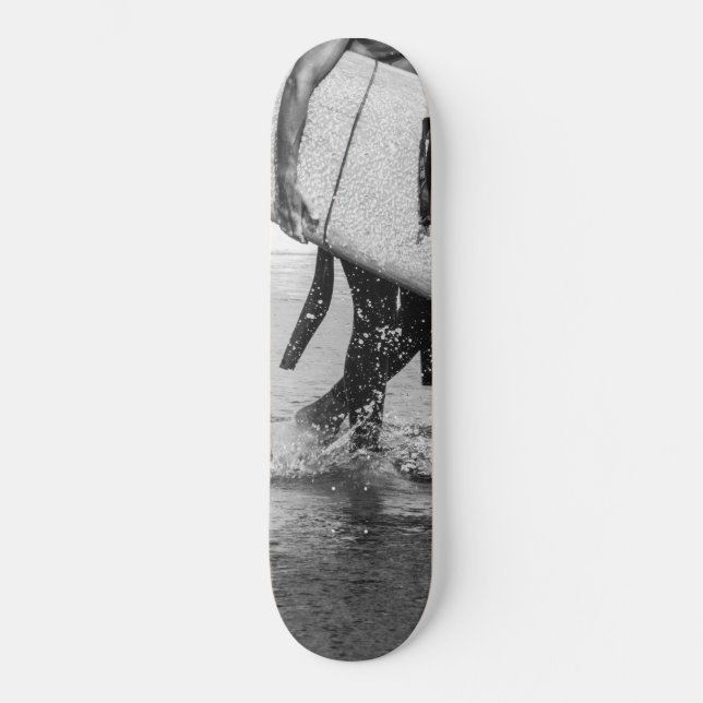 Surfer Black & White Vibes #4 #wall #art Skateboard (Vorderseite)