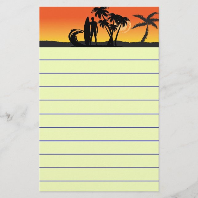 Surfer Briefpapier (Vorderseite)