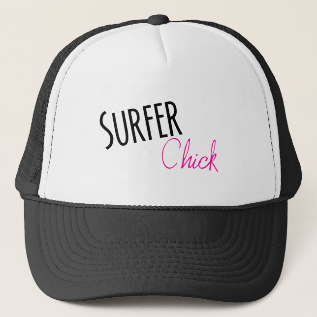 Surfer Chick Truckerkappe (Vorderseite)