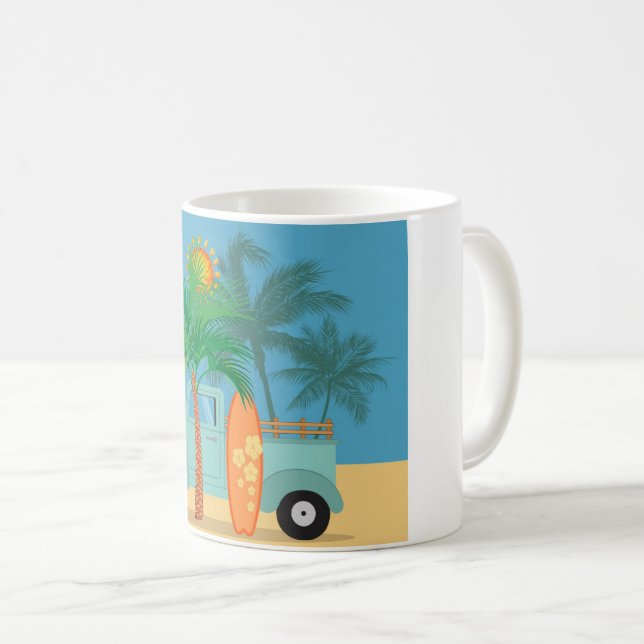 Surfer Coffee Tasse (VorderseiteRechts)