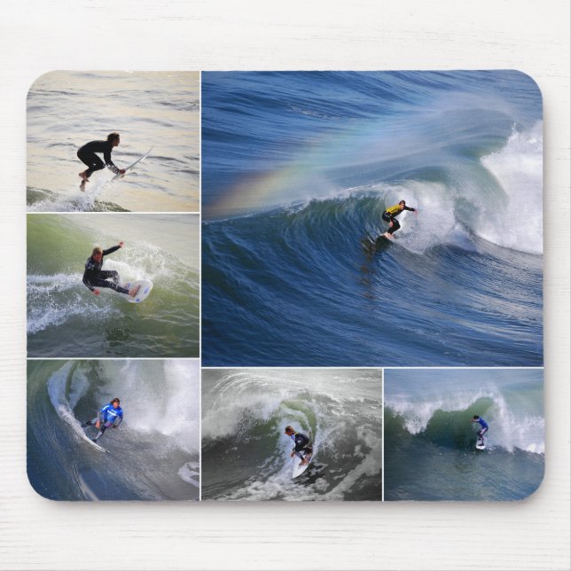 Surfer-Collage Mousepad (Vorne)