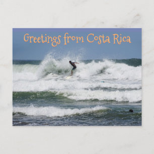 Surfer Costa Rica (customizable) Postkarte