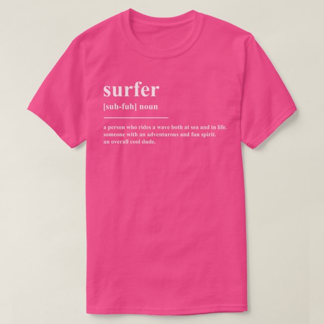 Surfer Definition T-Shirt (Design vorne)
