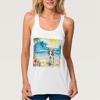 Surfer Dog Tank Top: Fun in the Sun