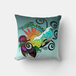 Surfer Dude Cartoon Kissen