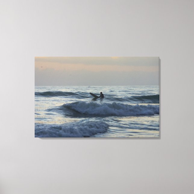 Surfer erwartet leinwanddruck (Vorderseite)