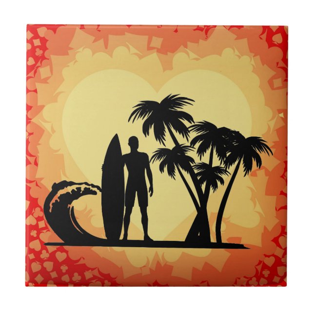 Surfer Fliese (Vorderseite)