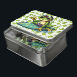 Surfer Frog Jigsaw Puzzle<br><div class="desc">Ein Puzzle für Kinder, die mit einem grünen Surfer Frosch ausgestattet sind, kommt mit einem Keepsake Tin.</div>