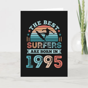 Surfer geboren 1995 30. Geburtstag Surfgeschenk Karte