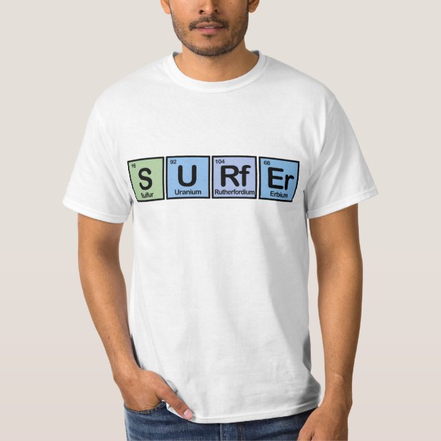 Surfer gemacht von den Elementen T-Shirt (Vorderseite)