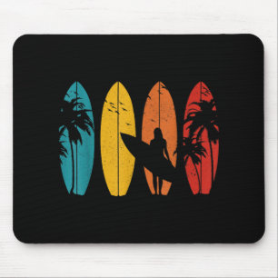 Surfer Geschenk Vintag Surfbrett Strand Mousepad