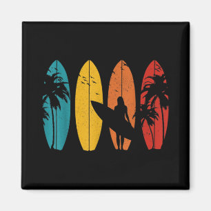 Surfer-Geschenk Vintage-Surfen Surfbrett Strand Magnet