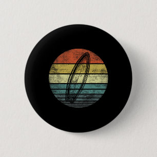 Surfer-Geschenke Retro-Sonnenuntergang-Surfboard-S Button