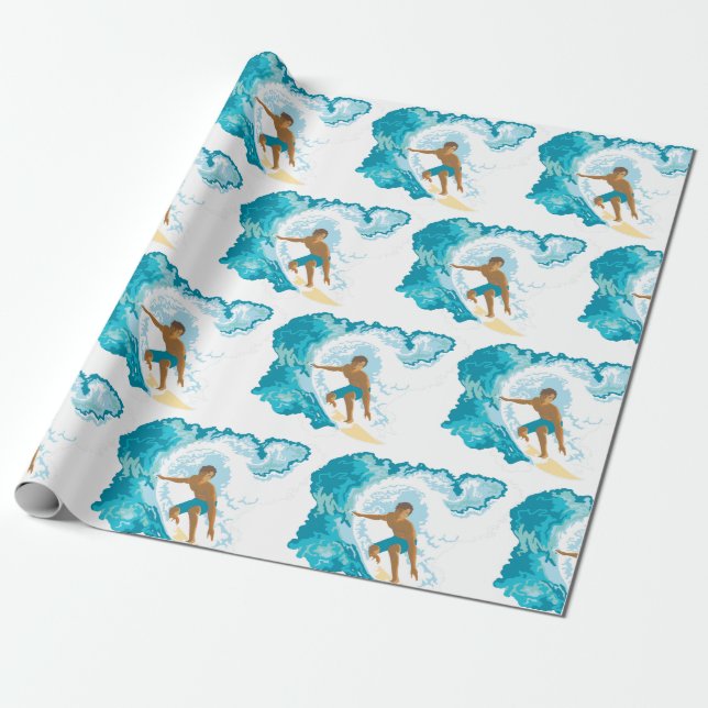 Surfer Geschenkpapier (Ungerollt)