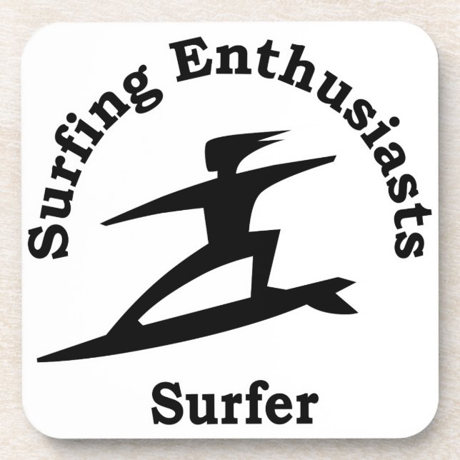 Surfer Getränkeuntersetzer (Vorderseite)