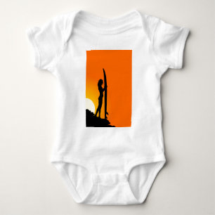 Surfer Girl Baby Strampler