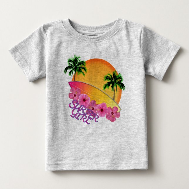 Surfer Girl Baby T-shirt (Vorderseite)