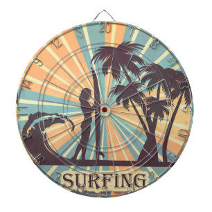 Surfer Girl Dartscheibe