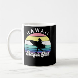 Surfer Girl Hawaii Vintag Hawaiian Surf B Kaffeetasse