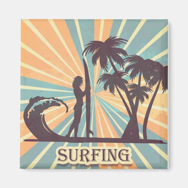 Surfer Girl Magnet (Vorne)