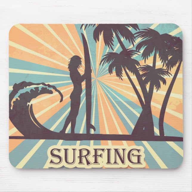 Surfer Girl Mousepad (Vorne)