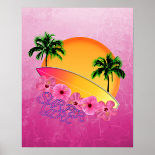 Surfer Girl Poster