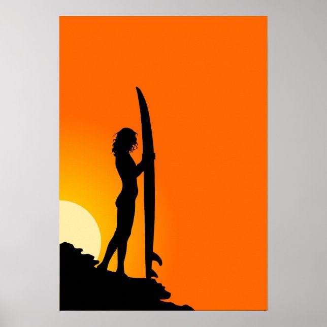 Surfer Girl Poster (Vorne)
