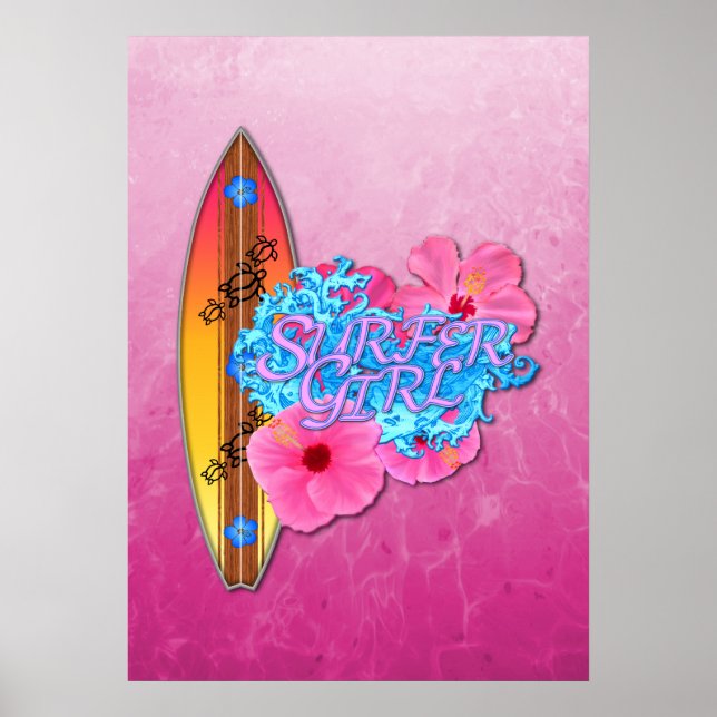 Surfer Girl Poster (Vorne)