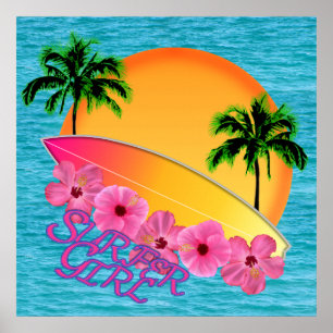Surfer Girl Poster