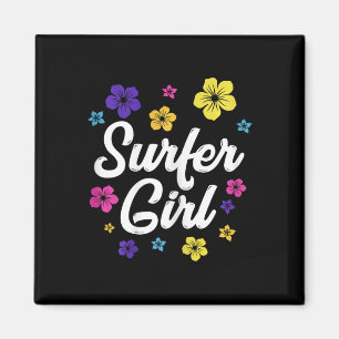 Surfer Girl Surf Retro Vintage Surf Geschenk Fraue Magnet