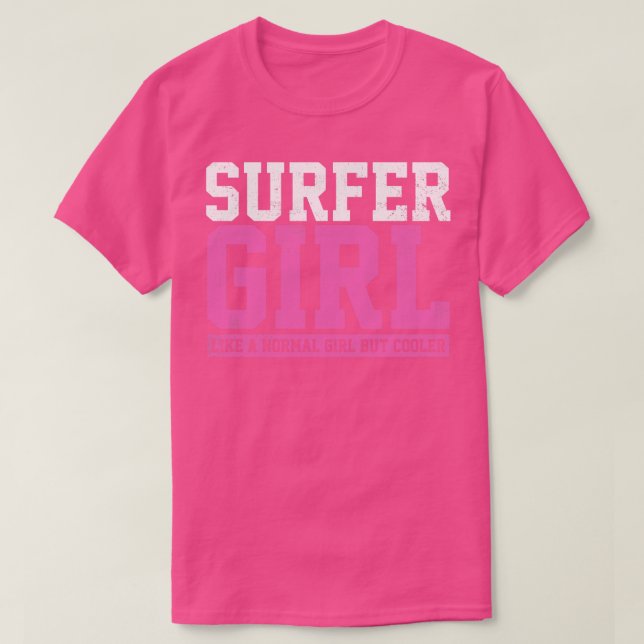 Surfer Girl Surfing 5 T-Shirt (Design vorne)