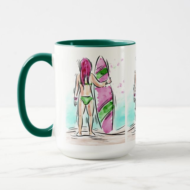 Surfer Girl-Tasse Tasse (Links)