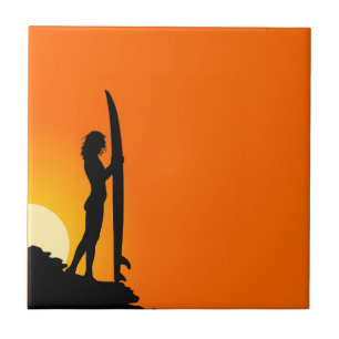 Surfer Girl Tile Fliese