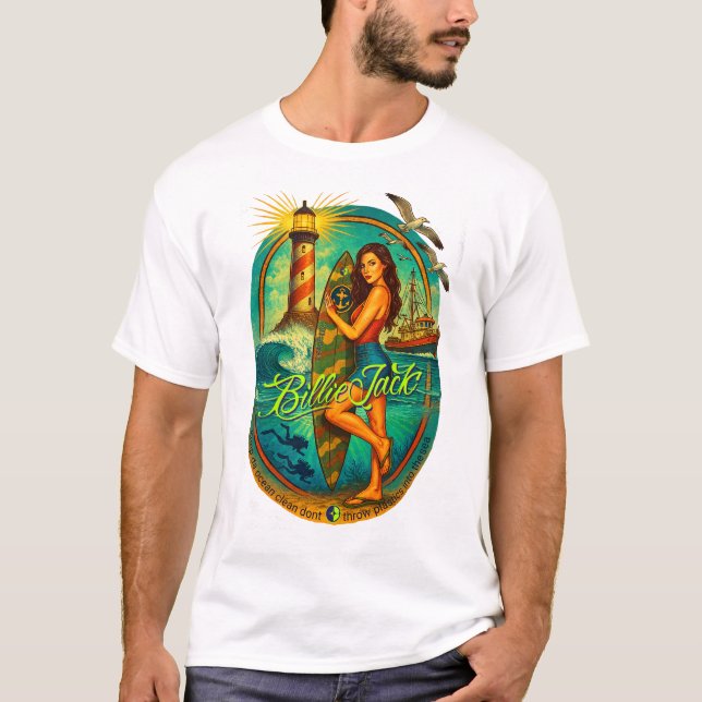 Surfer Girl Tshirt (Vorderseite)