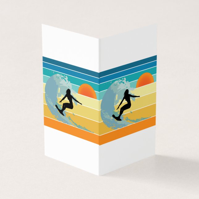 Surfer Girl Vintag Sunset (Vorderseite)