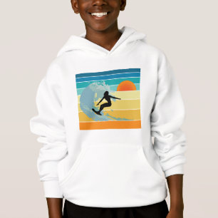 Surfer Girl Vintag Sunset Hoodie