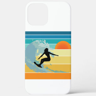 Surfer Girl Vintage Sonnenuntergang Case-Mate iPhone Hülle