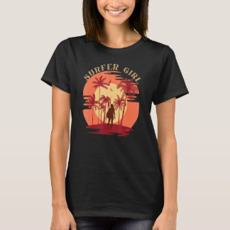 Surfer Girl Vintage Surfer Für Männer Frauen T-Shirt