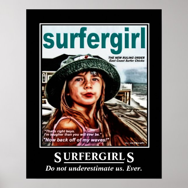 Surfer Girls Poster (Vorne)